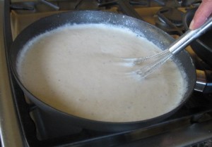 making gravy